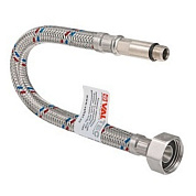 Подводка для смесителя М10х1 35 мм НВ 1/2" 30 см из нержавеющей стали VALTEC